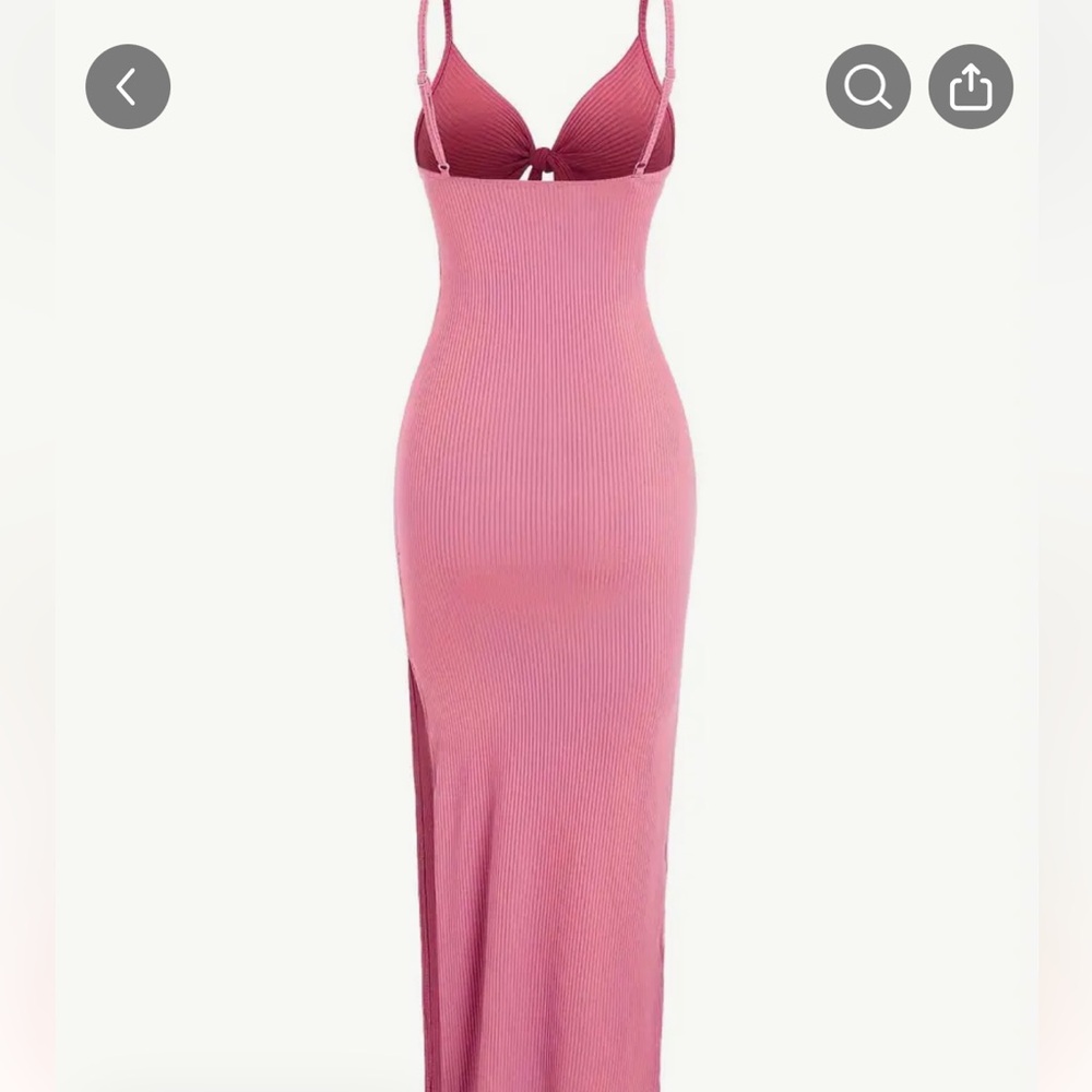 Pink cutout dress